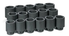 Grey Pneumatic 1In Drive 16 Piece Deep Fractional Set 2-1/16In – 3In
