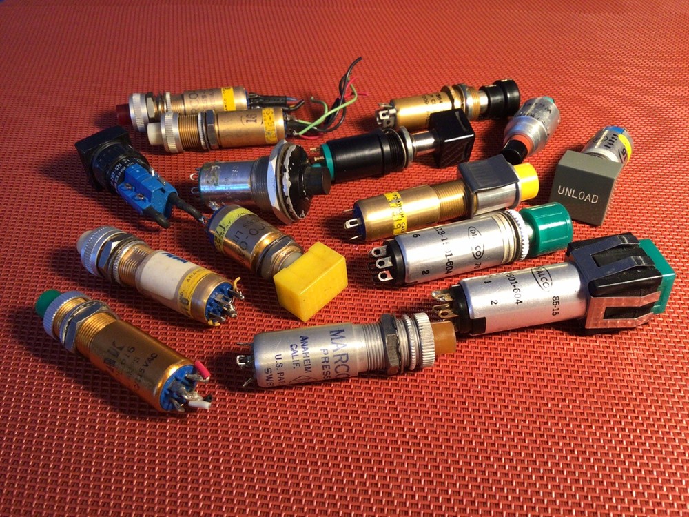 Lot of 15 Push Button Multi-function Switches~See List In Description~