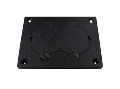 WIREMOLD 828PR-BLK NONMETALLIC DUPLEX COVER PLATE, BLACK