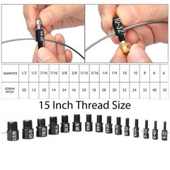 Nut and Bolt Thread Checker Inch & Metric Thread Gauge Nut and Bolt Size Gauge