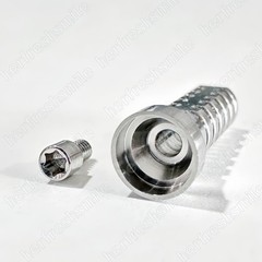 Dental Titanium Temporary Cylinder Ti MU Sleeve Multi Unit ⌀4.8 Abutment Fit NOB