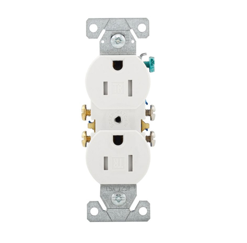 Eaton TR270W White Standard Duplex Receptacles 15A-125V QTY 100
