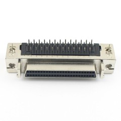 1Pcs SCSI Connector DB Female 50 68 100 Pin Right Angle Adapter Hole Welding
