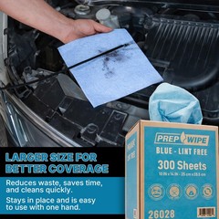 Lauco Prep Wipe Lint-Free Towels – Heavy Duty Nonwoven Cleaning Cloths for
