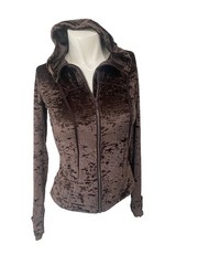 Lululemon Hooded Define Jacket Crushed Velvet French Press Brown Size 4
