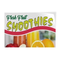 Decal Stickers Fresh Fruit Smoothies Advertising Printing A Store Sign Label