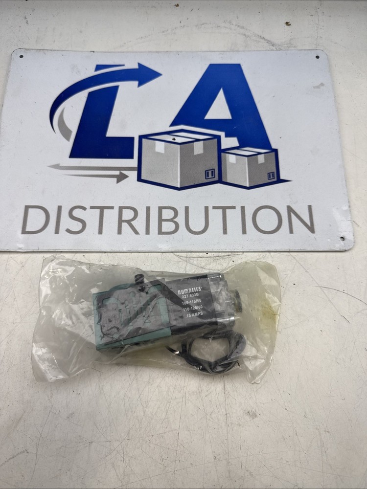 Numatics 227-833B Solenoid Valve, 100-115V 50Hz, 110-120 60Hz, 15A,