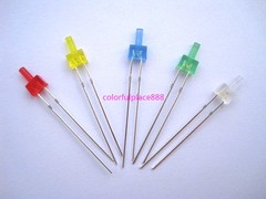 100pcs, 2mm Flat Top Diffused Red Yellow Blue Green White LED Diodes Leds Light