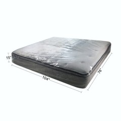 UBMOVE 10 King Mattress Covers 76x15x104″ Poly Bags Protective Moving Storage