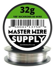 Nichrome 80 – 100ft – 32 Gauge Wire 32g – 0.20mm – 0.008in – Master Wire Supply