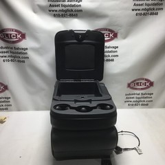 Dodge Front Center Jump Seat Console Black Grey Cloth