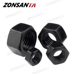 M2–M16 Hex Nuts Grade 8.8 Black Carbon Steel Metric Hexagon Nuts High Strength