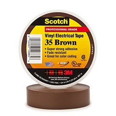 PT96403510PKN Brown 3M 35 Electrical Tape 7 mil 3/4in x 66ft (Pack of 10)