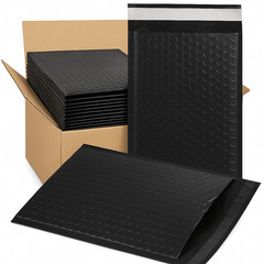 1000 Pack Black Poly Bubble Mailers 5×10 Self‑Seal Padded Shipping Envelopes