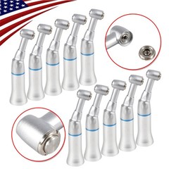 10 Slow Low Speed Dental Handpiece Push Button Contra Angle for NSK Style E-type