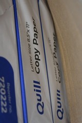 Quill Brand 8.5″ x 11″ Copy Paper 20 lbs 92 Brightness 500 Sheets Ream 4 Pack