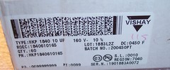 QTY (2) 10uf 160V 10% METALLIZED POLYPROPYLENE FILM CAPACITORS MKP1840-610-165