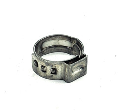 100-Pk Seamless Stainless Steel Single Ear Hose Clamps 9/16″ (14.5 mm) .571″open