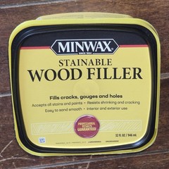 Minwax Stainable Wood Filler *Interior & Exterior Use (32 fl. oz. Tub)