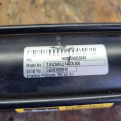 Parker 1H2A0000255242 Pneumatic Cylinder 2.50J2ANLU14AC8.000 250 PSI NEW $119
