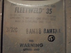 50 Lbs: Lincoln Electric Fleetweld 35 3/32C 8AM18 Welding Rods