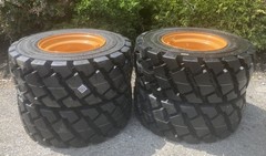 4-12X16.5 HD FOAM FILLED Skid Steer Tires-Wheels/Rims for Case-12-16.5-NO FLAT