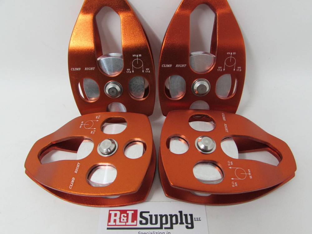 4 PACK – 5/8″ SINGLE SWING PULLEY ARBORIST CLIMBING RIGGING 30KN 6,700LB