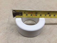 X1 Large Ferrite Bead White 1 3/8in Inside 2 1/2in Outside 1/2in Thick 1in Wide