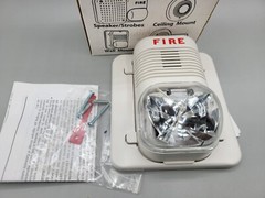 NEW System Sensor P1224MCW SPECTR-Alert Wall Horn/Strobe White Fire Alarm