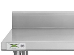 24″W x 72″L Stainless Steel Commercial Restaurant Work Table with Sink on Right