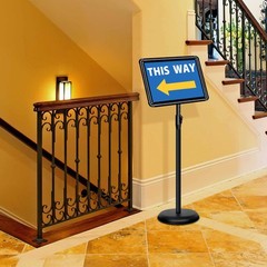 8.5×11 Inch Sign Stand Adjustable Height 32″ to 51″ – Floor Holder