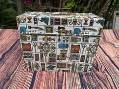 Vintage Metal Ballonoff PORTA FILE Locking Box Storage With KEY