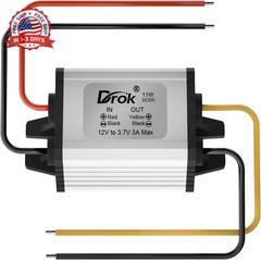 DROK 12v to 3.7v Buck Converter, DC 8-35V to 3.7V 3A 11W Voltage Regulator Board