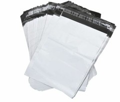 10 Pieces White Poly Mailers Envelopes Shipping Bags Non-Perforated in 2.5 mil