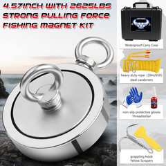 2625 LBS Magnet Fishing Kit for Men’S Gifts, Double Sided Neodymium Fishing Magn