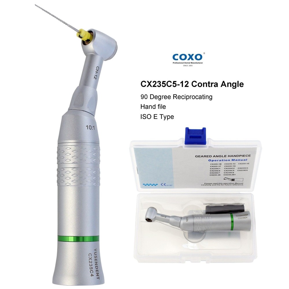 COXO Dental Endo Handpiece 8:1 10:1 Reciprocating Contra Angle For Dentsply M4