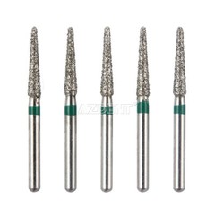 AZDENT 100 Types Dental Diamond Bur Drills for High Speed Handpiece 5pcs/kit