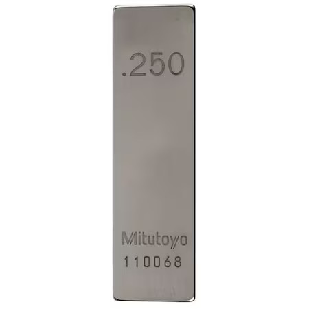 Mitutoyo 611212-531 Gage Block, Rect, Steel, 0.250 In, Asme 0
