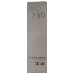 Mitutoyo 611212-531 Gage Block, Rect, Steel, 0.250 In, Asme 0