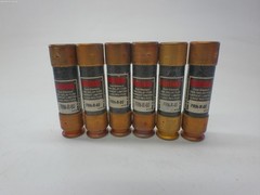FUSETRON FRN-R-60 FUSE BLACK LOT OF 6 NSNP