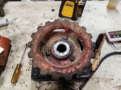 International Hay Rake LH Drive Hub And Sprocket (Unsure Of Model. Poss #11?)