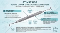 Dental Crown Splitter – Stainless Steel Crown and Bridge Removal Instrument – A