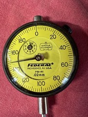 *NOS* FEDERAL USA P81-R1 mm DIAL INDICATOR GAUGE GAGE .02mm **EXCELLENT**