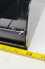 NSI Sheet Metal Shelf Bin 2′ Black for Interchangeable Displays with Dividers