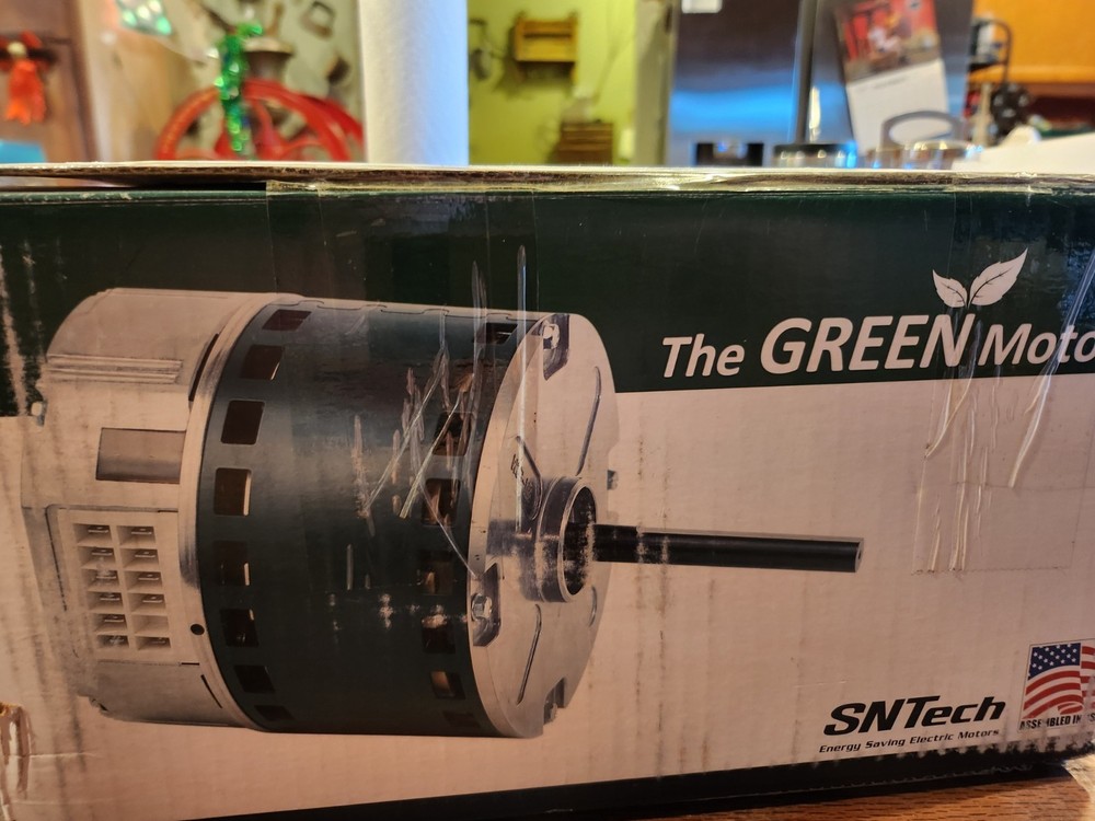 SNTech Motor Green CW / CCW ECM 230v Vac 1075 rpm 1/2 hp GI10750G