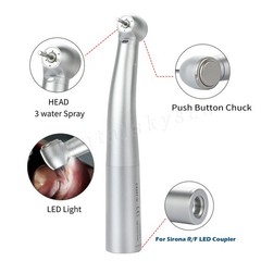 1-10 COXO Dental Fiber Optic LED Turbine Handpiece fit Sirona LED 6H Coupler