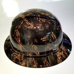 NEW FULL BRIM Hard Hat custom hydro dipped GRIM REAPER STEAMPUNK EDITION