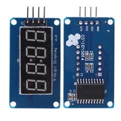 Pmod 4Digit 7Segment LED Digital Display Module TM1637 Brightness Driver