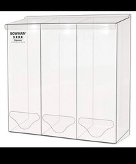 BOWMAN DISPENSERS Bulk Dispenser,Clear,18 3/8″ W 34GE12