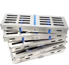 5 x Dental Sterilization Cassette Rack Tray Box For 5 Dental Surgical Instrument